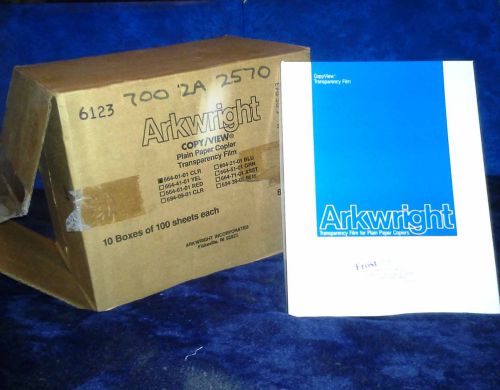 Arkwright Transparency Film for Plain Paper Copier 8.5&#034; x 11&#034;, 1000 ct.