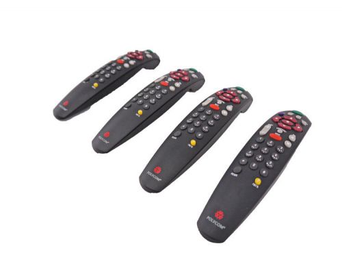 Lot 4 polycom viewstation/vsx ir video conferencing conference remote control for sale