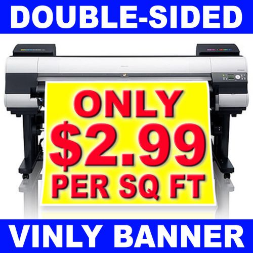 Vinyl Banner Printing Double-Sided Banner Vinyl Sign Retail Banner FREE Grommets