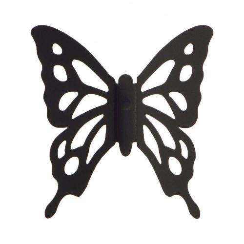 h concept +d Butterfly Decoration/Push Pin Black D-830-BK Made in Japan