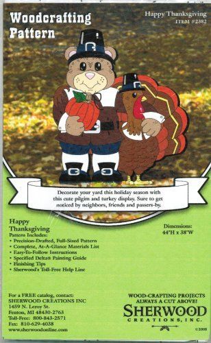 Happy Thanksgiving Yard Art Woodworking Pattern