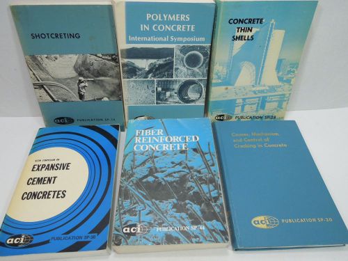 6 ACI American Concrete Institute Publications shotcreting shells fiber cracking