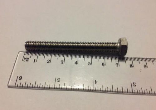 M8-1.25 x 70mm full thread stainless steel hex cap screw / tap bolt class a2-70 for sale