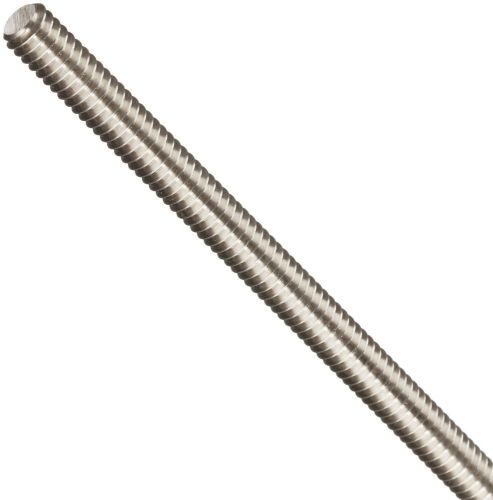 Fully threaded rod, 360 brass, nickel plating finish, #8-32 threads, 24&#034; overall for sale