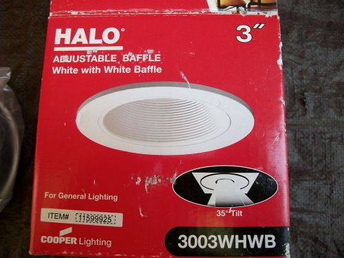 Halo #3003 WHWB Recessed 3&#034; Trim for MR16 Lamp