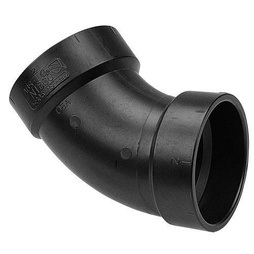 New nibco 5806 abs pipe fitting  45 degree elbow  schedule 40  2&#034; hub for sale