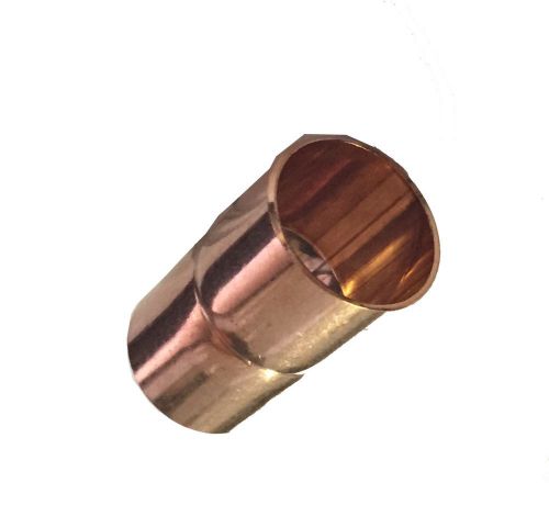 10 pcs. 1/2&#034; coupling socked with rolled tube stop copper fitting  c x c new for sale