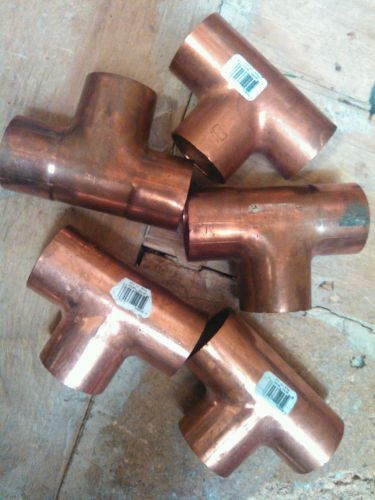 Lot of 5 (1 1/2&#034; x1 1/2&#034;x1 1/2&#034;) copper tee for sale