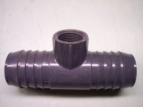 1 SPEARS 1402-210 BARBED THREADED INSERT REDUCING TEE 1 1/2&#034; X 3/4&#034; PIPE FITTING