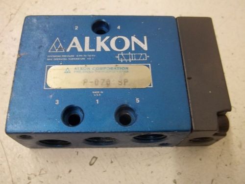 ALKON P-070-SP DIRECTIONAL CONTROL AIR VALVE *USED*