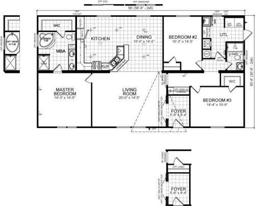 2014 flat ceiling Double wide manufactured home with FREE local delivery