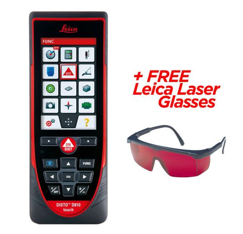 Leica DISTO D810 Touch Laser Distancemeter FREE Glasses &amp; FREE Shipping