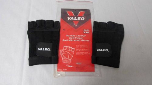 Valeo Sueded Leather Half-Finger Anti-Vibration Gloves Size XL - Model GLAX