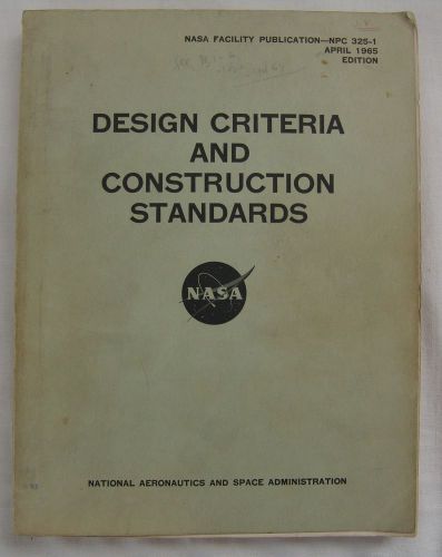 1965 NASA Design Criteria Construction Standards Manual Facility Building