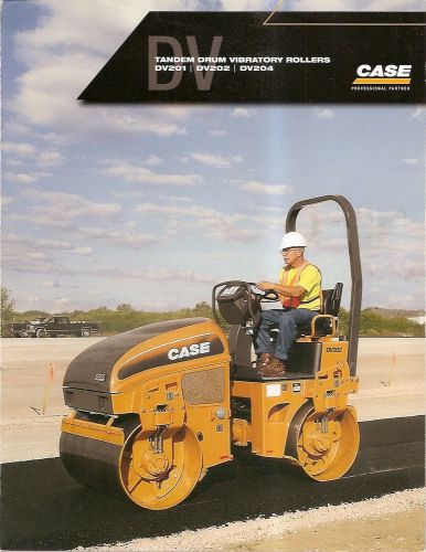 Equipment brochure - case - dv 201 202 204 vibratory paving roller 2005 (e1636) for sale