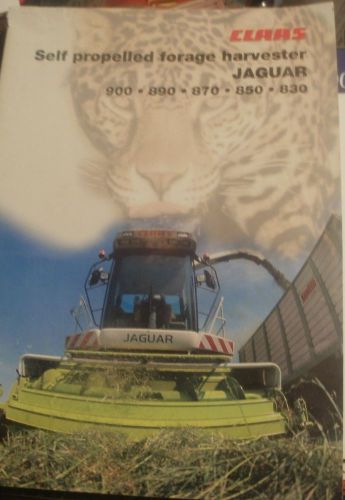 CLAAS SELF-PROPELLED FORAGE HARVESTERS Catalog JAGUAR Products Manual