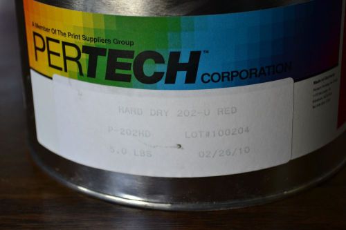 Hard Dry 381-U Green Printing Ink Pertech Sealed 5 lbs Can P-382HD