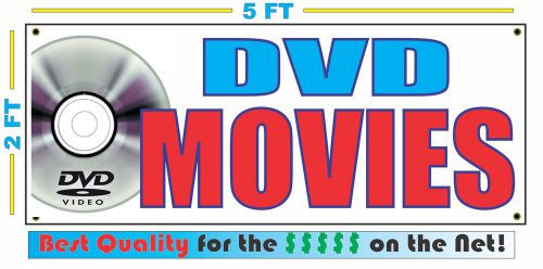 DVD MOVIES Banner Sign NEW LARGER Size Best Quality for the $$$$