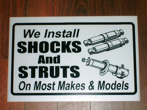 Auto Repair Shop Sign: Shocks &amp; Struts Installation