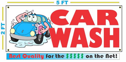 Full Color CAR WASH Banner Sign NEW Larger Size Best Price for The $$$$$