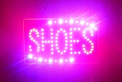 LIGHTED LED &#034;SHOES&#034; SIGN 13&#034; X 8&#034;  W/ DRY ERASE BOARD ON BACK  NEW