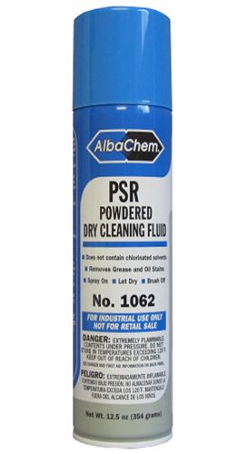 PSR Powdered Dry Cleaning Fluid Brush Off Spot Remover remove oil grease stains