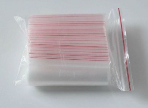 100Pcs Clear PE Plastic Self Adhesive Seal Resealable Bags 10x15cm