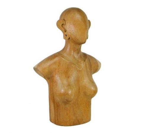 Natural Wood Earring and Necklace Display (Display Figure Only)