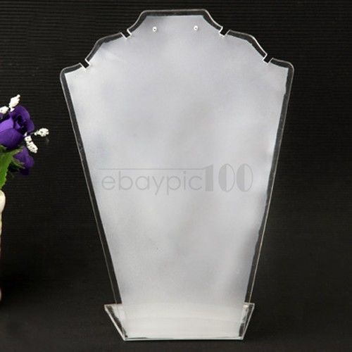 Necklace pendant white acrylic display stand holder rack 7.5x5.7&#034; for sale