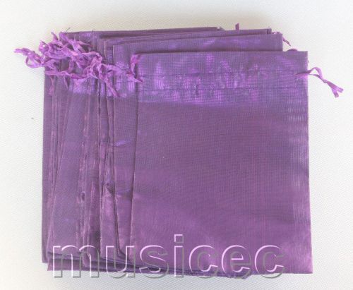 20 piece 5&#034;X7&#034; purple cloth thick Jewelry Pouch bags Gift packing T946A36