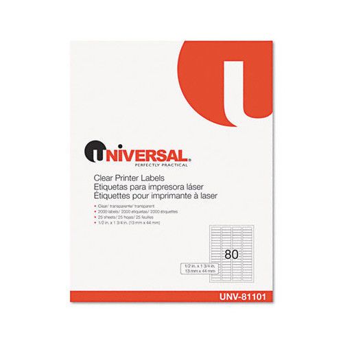 Universal® Laser Printer Permanent Labels, 2000/Box