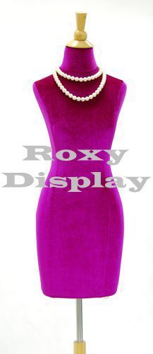 Female Vivid purple cover Dress Form #JF-PURPLECOVER-F01C+BS-01NX