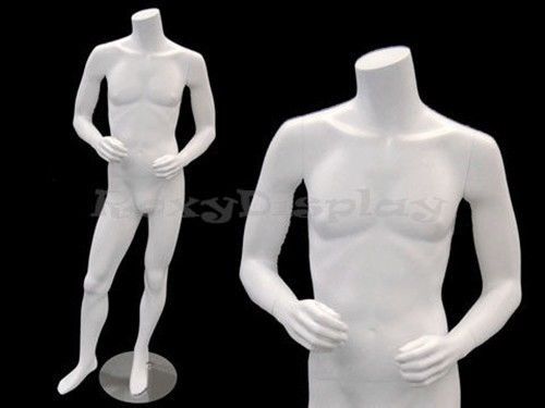 Fiberglass Male Headless Mannequin Manequin Manikin Dress Form Display #MA4BW2