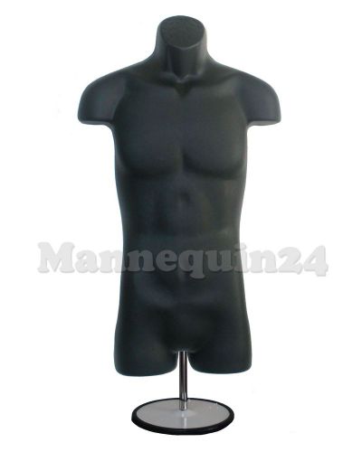 Black male mannequin forms w/ metal stands and hooks for hanging pants for sale