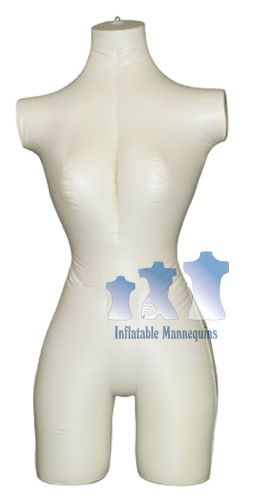 Inflatable Mannequin, Female 3/4 form, Ivory