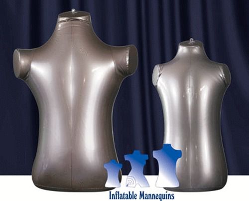 Inflatable Mannequin - Child Torso Package, Silver