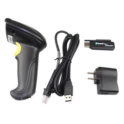 1 cordless bluetooth wireless laser barcode scanner pos inventory scan handheld for sale