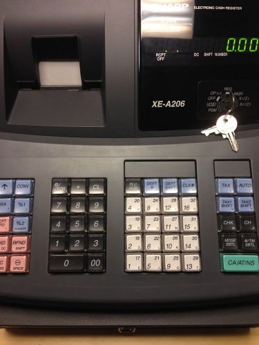 Sharp xe-a206 electronic cash register mint condition for sale