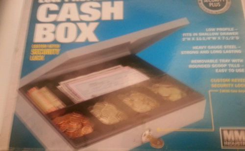 Low profile cash box. Nib