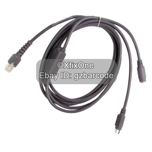 PS/2 PS2 Keyboard Wedge Cable KBW Cable for Symbol Motorola LS1902 Scanners 6Ft