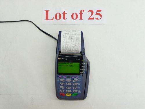 Lot 25 verifone vx510 omni 5100 pos point sale dual comm ip credit card terminal for sale