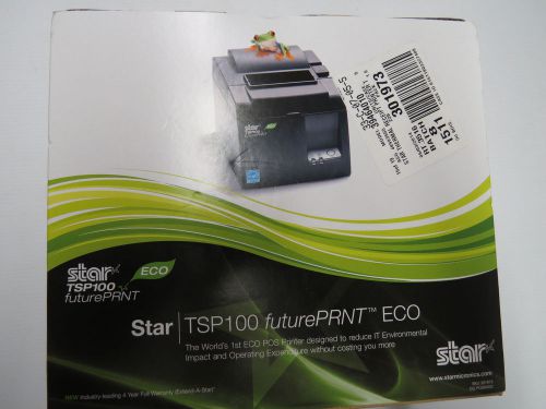 BRAND NEW Star TSP100ECO FuturePRNT ECO Thermal POS Printer Black USB QuickBooks