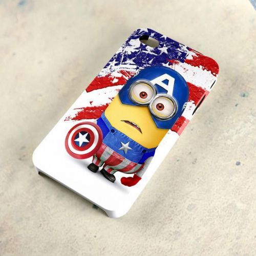 Captain America Minion Despicable Me A26 Samsung Galaxy iPhone 4/5/6 Case