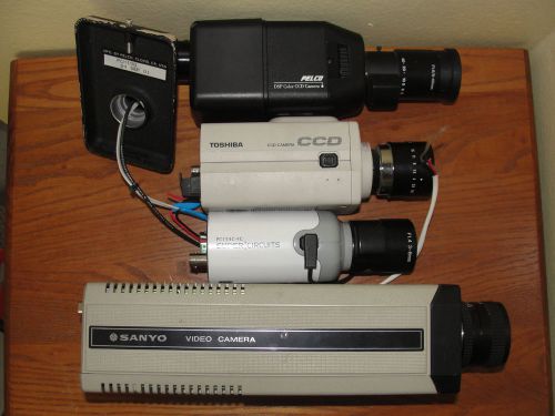 LOT OF Pelco Security Surveillance Video Cameras CCD Sanyo Toshiba Super Cicuits