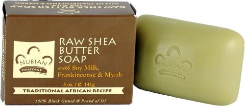 NUBIAN HERITAGE RAW SHEA BUTTER SOAP 5oz (6pcs)