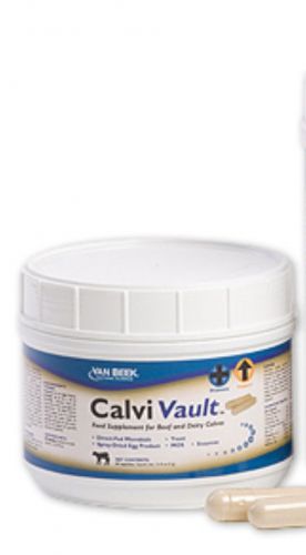 Calvi Vault Capsule Feed Supplement for Beef Dairy Cattle Immune System 50 Count