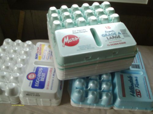 20 Styrofoam Egg cartons holds 18 Eggs; 17 Size Large Eggs;3 Size XL Eggs; Used