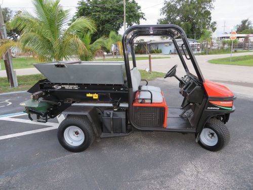 2008 jacobsen cushman turf truckster dump bed  865 hrs automatic trans rops cab for sale
