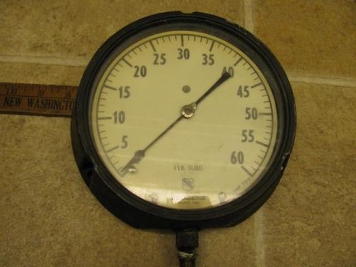 Dura gauge 0-60 psi 6&#034; face 1/4&#034; npt brass threads for sale