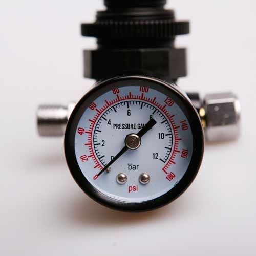 Inline Air Pneumatic Pressure Regulator Unit 0-12Bar Guage Valve Tool Part